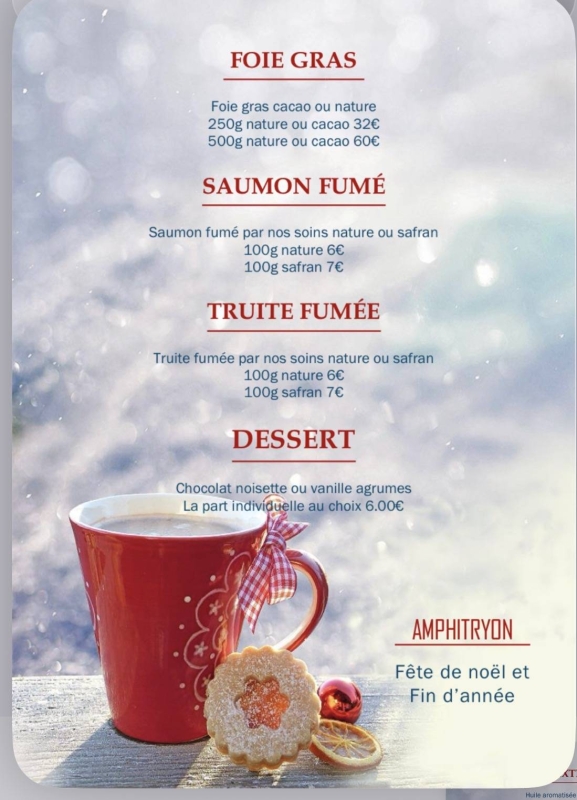 Traiteur - L'Amphitryon - restaurant SAINT-GALMIER - top restaurant SAINT-GALMIER